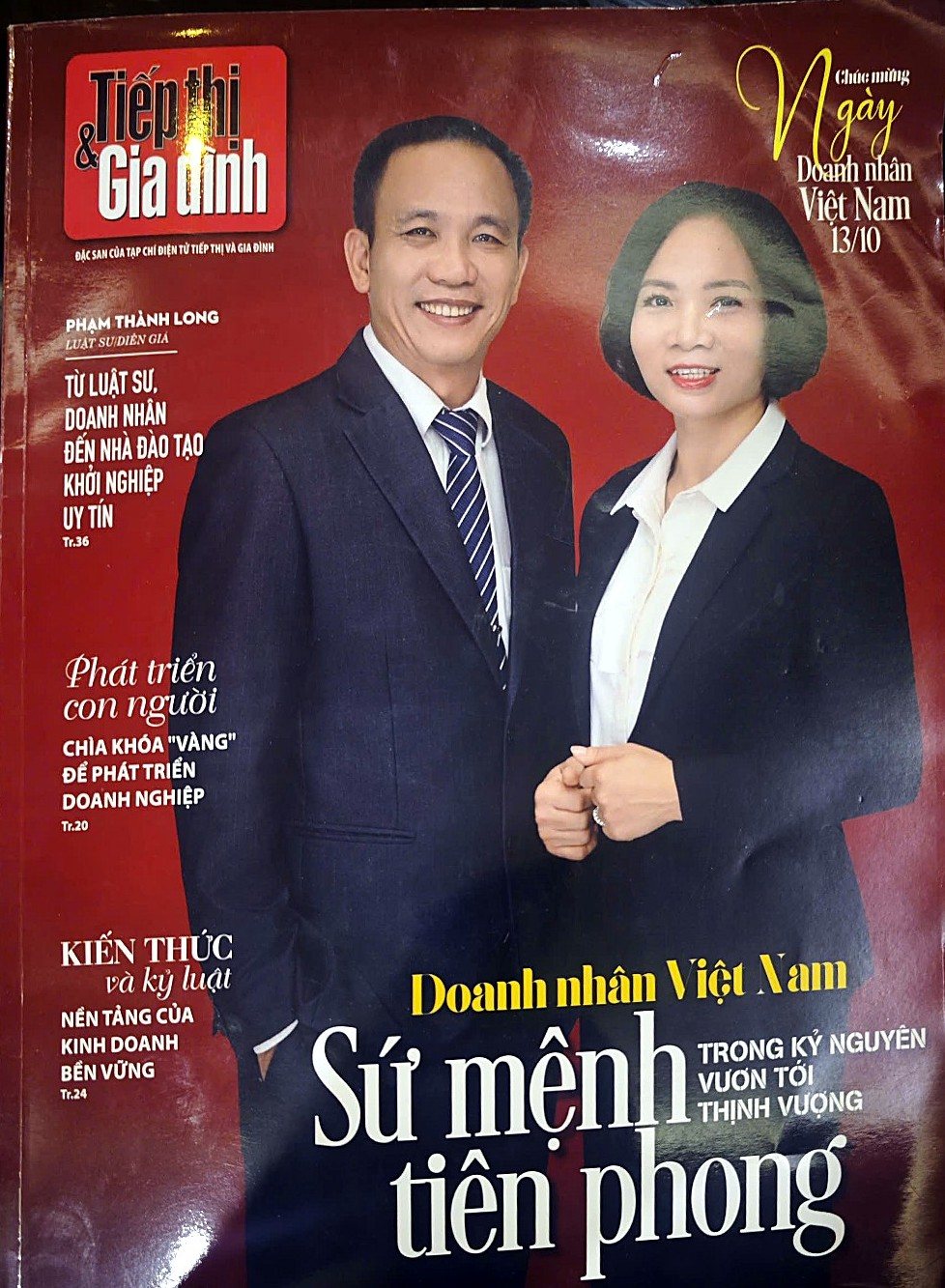 Bìa Đặc san 13/10 Tạp chí Tiếp thị & Gia đình